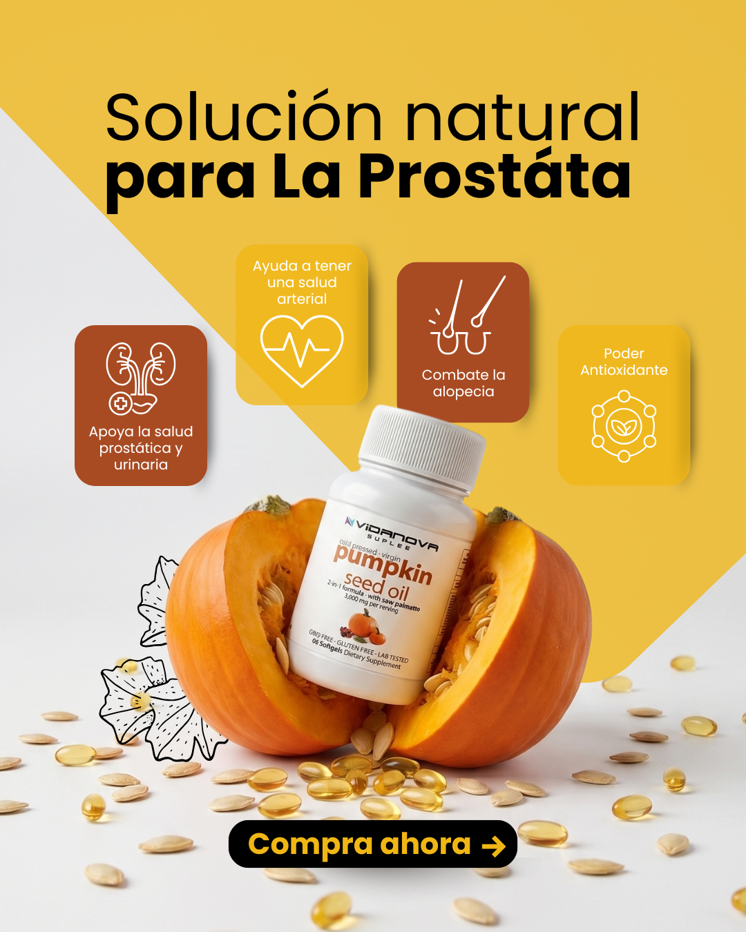 ACEITE DE SEMILLA DE CALABAZA 60CAPS